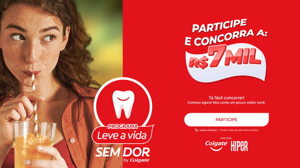 Promoção Colgate Leve a Vida Sem Dor