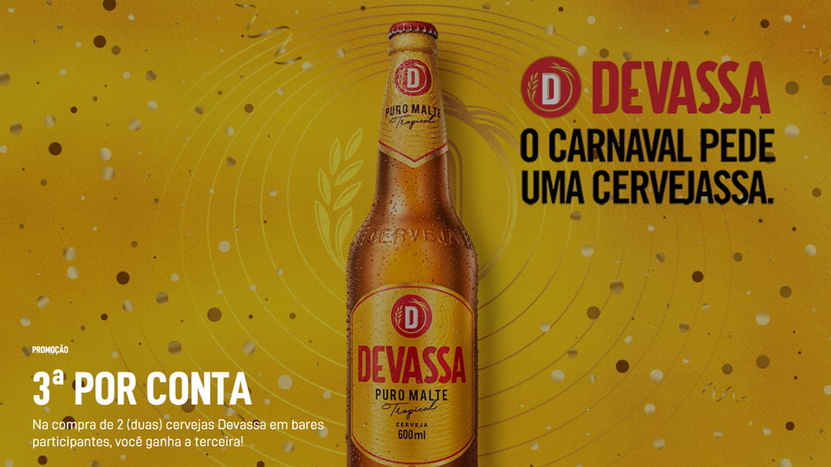 Promoção Devassa Terceira Por conta