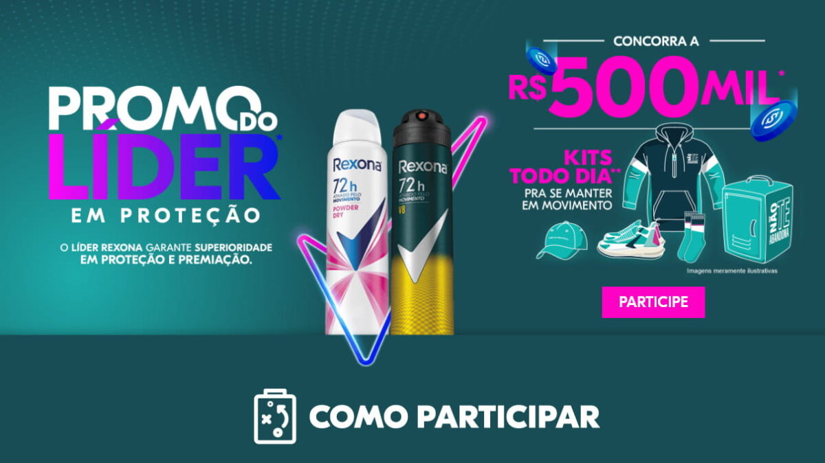 Promoção Rexona Segue o Lider 2023