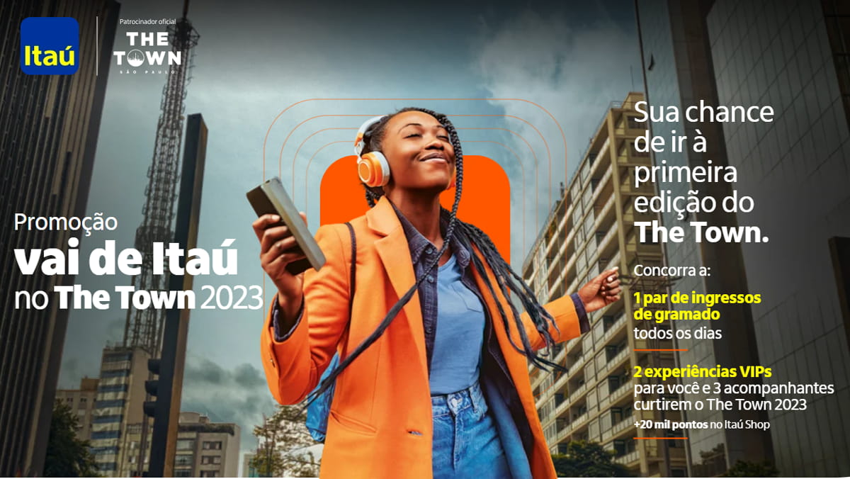 Promoção Vai de Itaú no The Town 2023