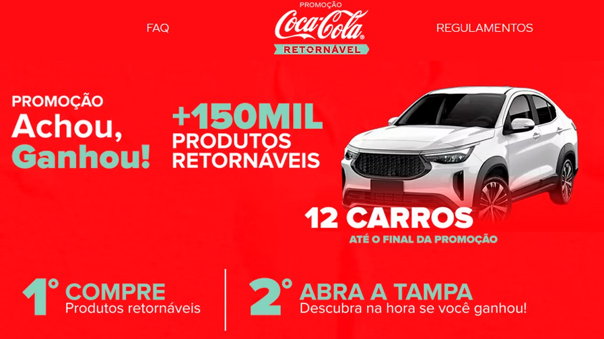 Promoção Coca-Cola Carro