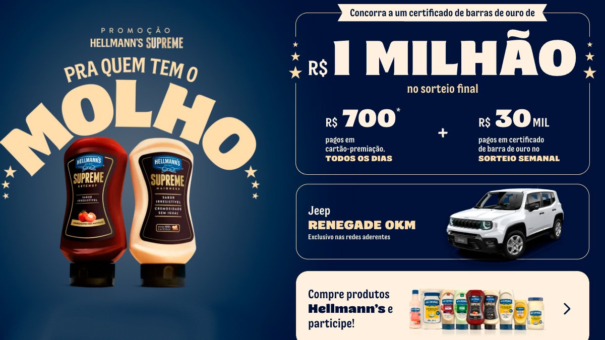 Promoção Hellmanns 2025 1 milhão
